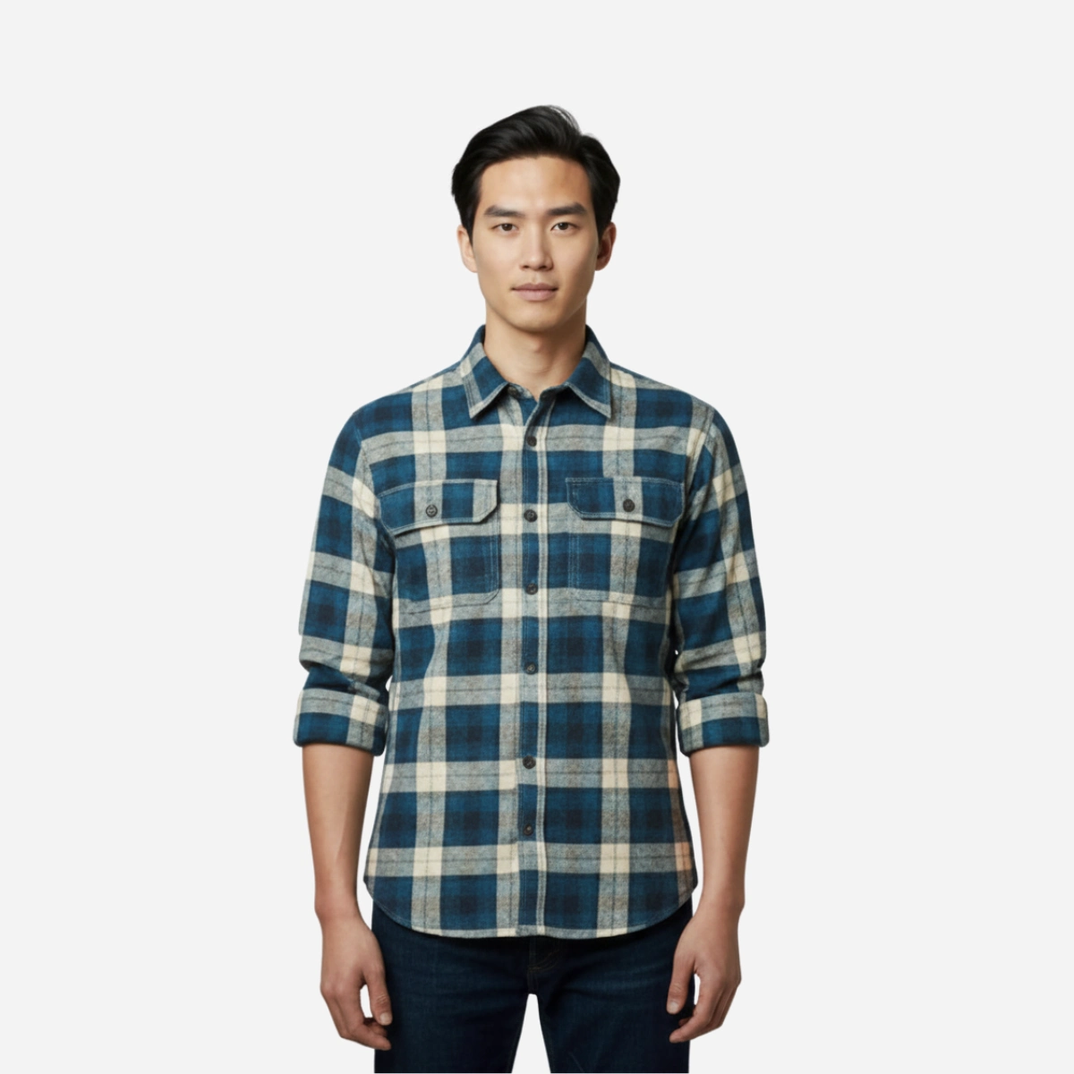Cozy Explorer Men's Flannel Shirt - Image 3