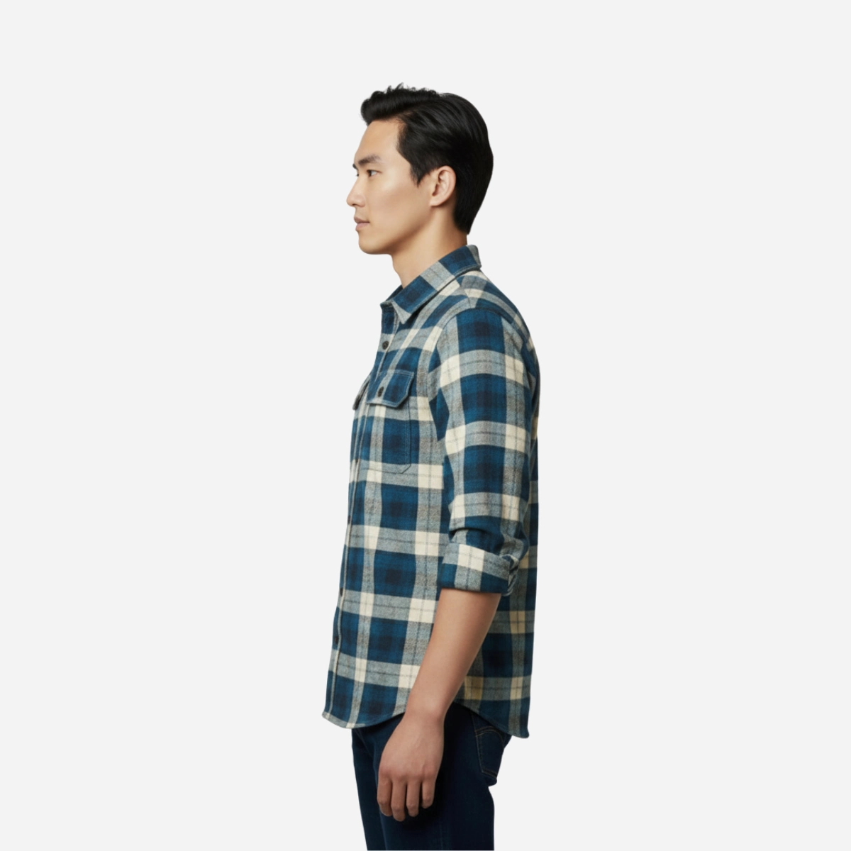 Cozy Explorer Men's Flannel Shirt - Image 4